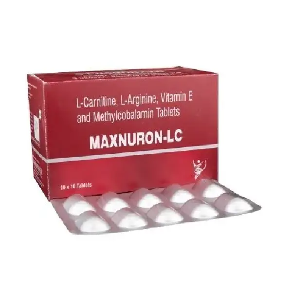 Maxnuron-LC Tablet with L-Carnitine, L-Arginine, Vitamin E & Methylcobalamin